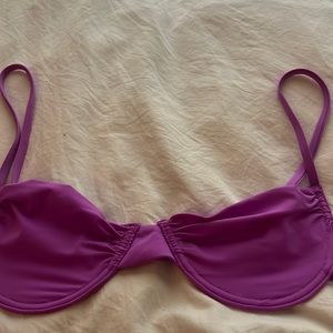Frankie’s purple bikini top